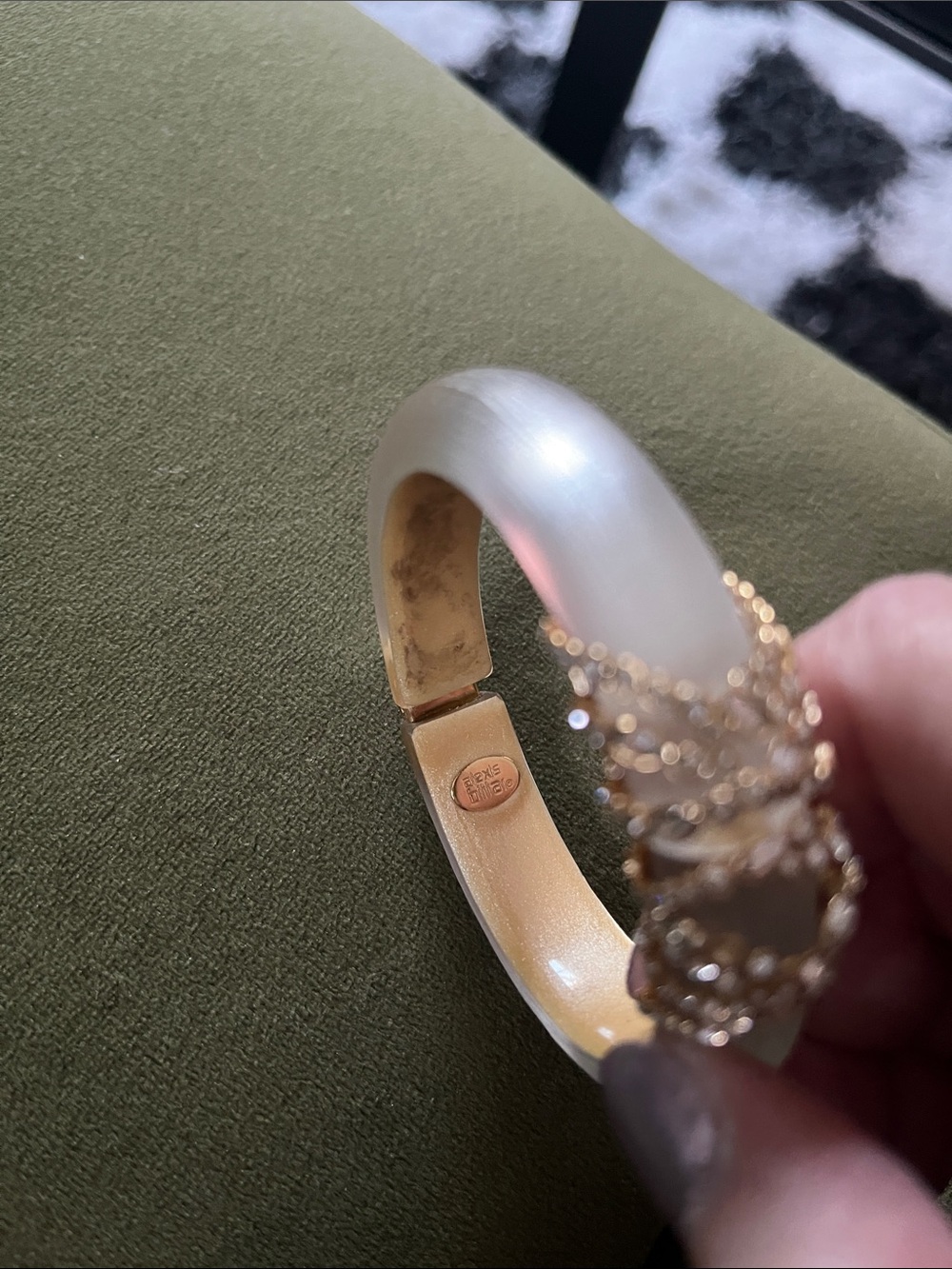 Alexis Bittar Lucite/Crystal Bracelet - Picture 7 of 8